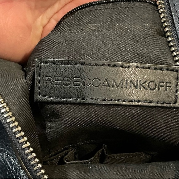 Rebecca Minkoff Julian Leather Backpack in Navy Medium - Picture 13 of 16